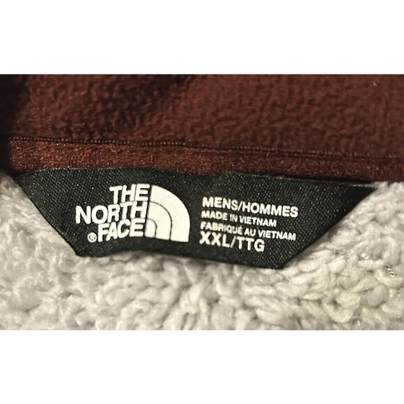 The North Face Chimborazo Full Zip Fleece Men's Burgundy Jacket 2XL140 - Picture 6 of 7